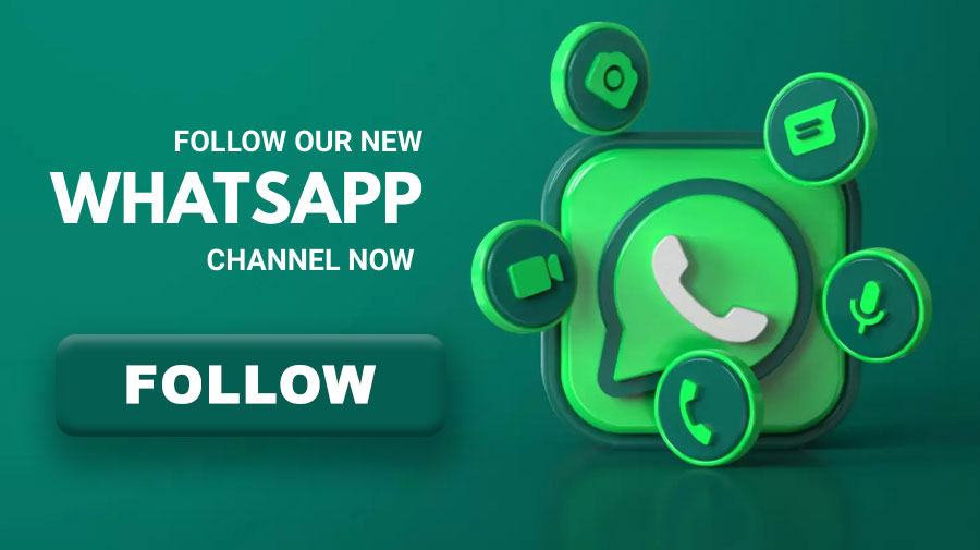 Follow our Whatsapp Channel!